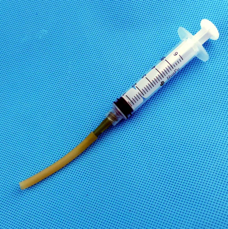 5pcs/lot Animal Pet Oral Feeding Syringe with Latex Tube OD=5mm ID=3mm Needle