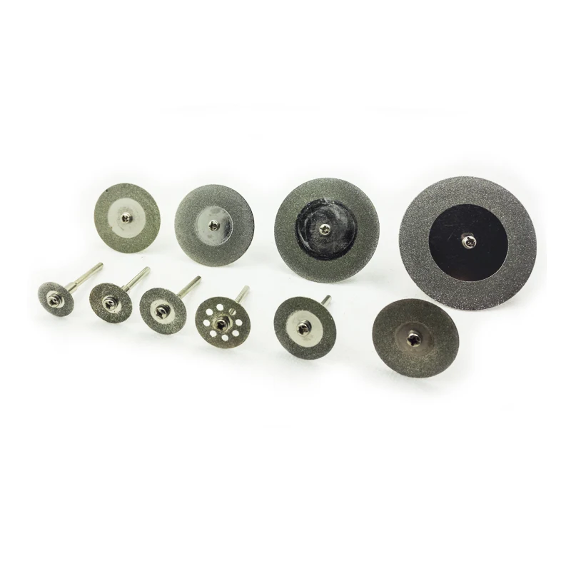 16/18/20/22/25/30/35/40/50/60mm diamant Schleifen Scheibe Sägeblatt 10 stücke klingen + 2 stücke stange