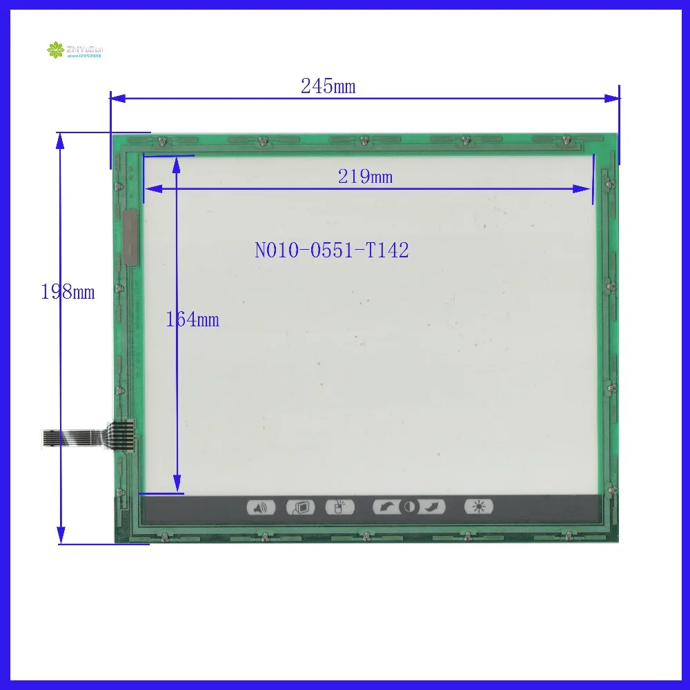 

ZhiYuSun N010-0551-T142 touch screen panel Sensor glass for Industrial application