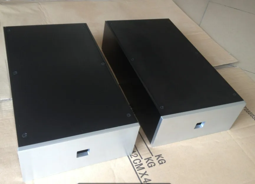 Carcasa de aluminio para amplificador, carcasa de 200x90x358mm para bricolaje, preamplificador, decodificador DAC, caja separada, caja amp, caja PSU, DIY