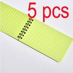 5 PCS taccuino tattico per tutte le stagioni Notebook per tutte le stagioni carta da lettere impermeabile sotto la pioggia