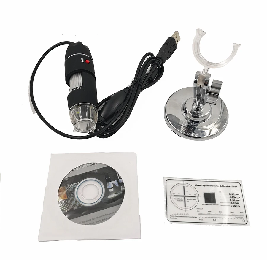 1000X HD digital USB microscope electronic microscope Camera video microscopeUSB Magnifier +calibration ruler 8 LED lights