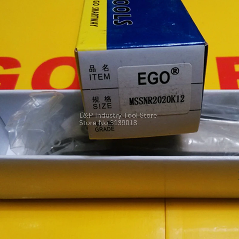 New EGO CNC Metal Lathe Accessories Anti-vibration 45° MSSNR2020K12 MSSNR2525M12 MSSNR3232P12 Turning Tool Holder High Quality