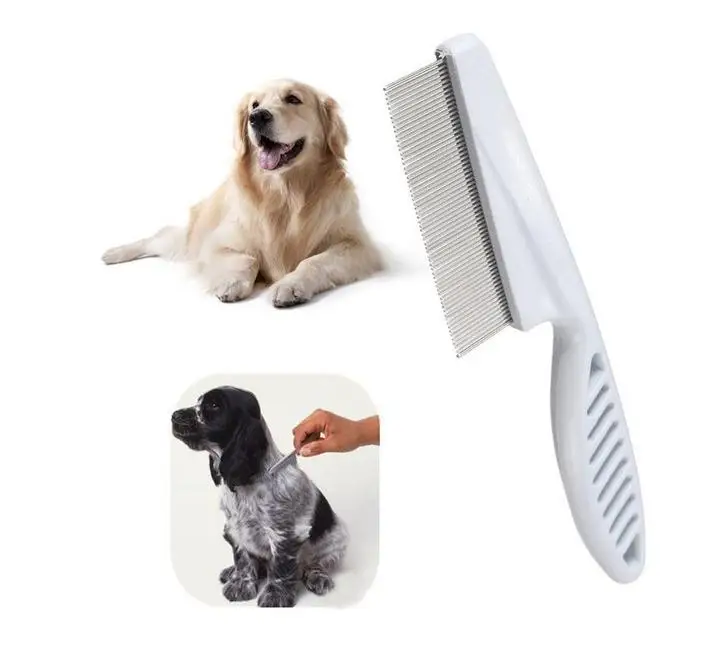 1200pcs/lot Pet Dog Hair Flea Comb Stainless Pin Grooming Brush Comb For Cats Dogs Clean Tool SN614