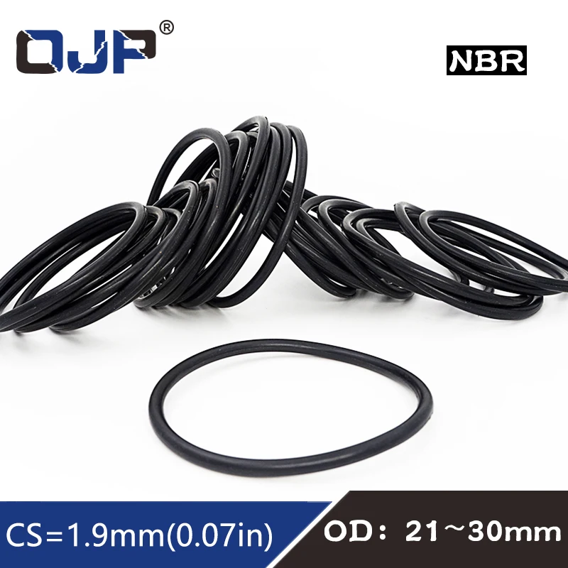 

20PC/lot Rubber Ring NBR Sealing O Ring CS1.9mm OD21/22/23/24/25/26/27/28/29/30mm O-Ring Seal Gasket Oil Ring Washer