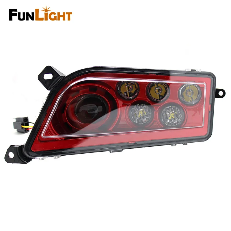 

RED 2015-2016 Polaris RZR 900 / 1000 S XP Turbo LED Headlight Replacement Lamps - Replace OEM 2412335 (LH) 2412336 (RH)