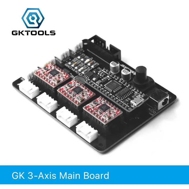 GKTOOLS, Mana 3 Axis Stepper Motor Controller Driver Board For DIY Laser Engraver support Benbox, GRBL