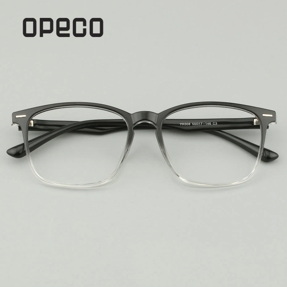 

Opeco Fullrim TR90 men's optical frame progressive multifocal Photochromic Anti Blue Clear Lens Prescription eyeglasses YK008