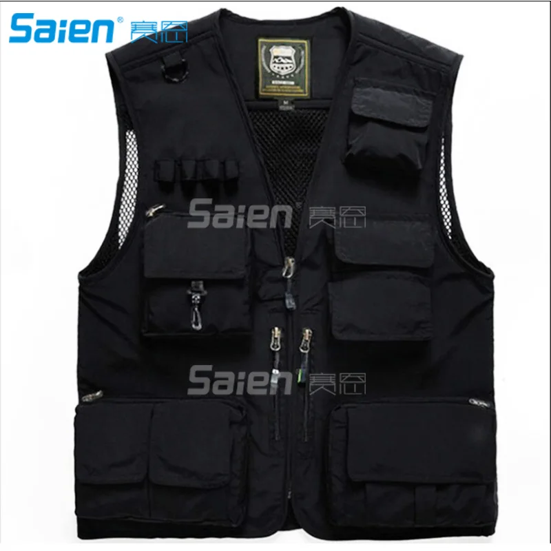 

Fly Fishing Photography Climbing Vest with 16 Pockets Made with Lightweight Mesh Fabric for River Guide Adventures and Hunting