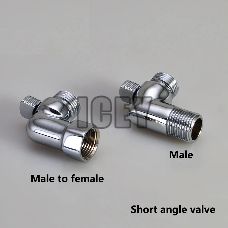 Full-copper Thickened Short Angle Valve Quick Opening Valve Flow Elbow 90 Degree