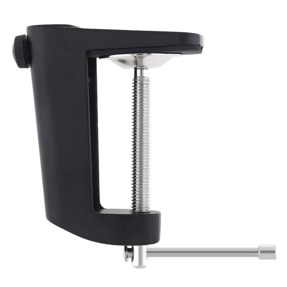 Aluminum Alloy Cantilever Bracket Clamp with 12MM Hole Diameter and Non-slip Mat for Mic Stand