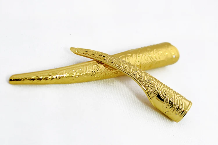 2 pcs Thicken Brass Nail Decorations 11.5/8CM Silver Golden Retro Classic Qing Dynasty