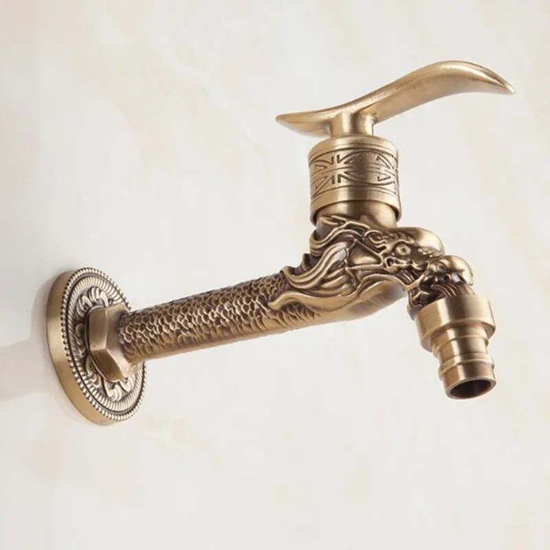 

Kitchen hot and cold faucet Pure copper Washing machine Retro Antique Bathroom Faucets