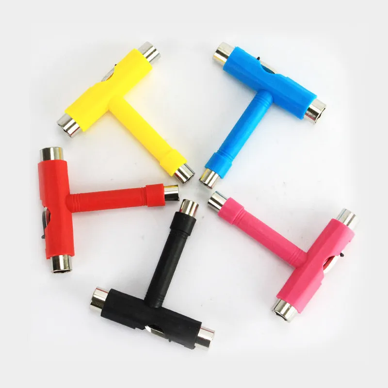 Good Quality New Style T-type skateboard tool All in one Screwdriver Socket Multifunction Skate T-Tool Mini Kick Scooter Tool