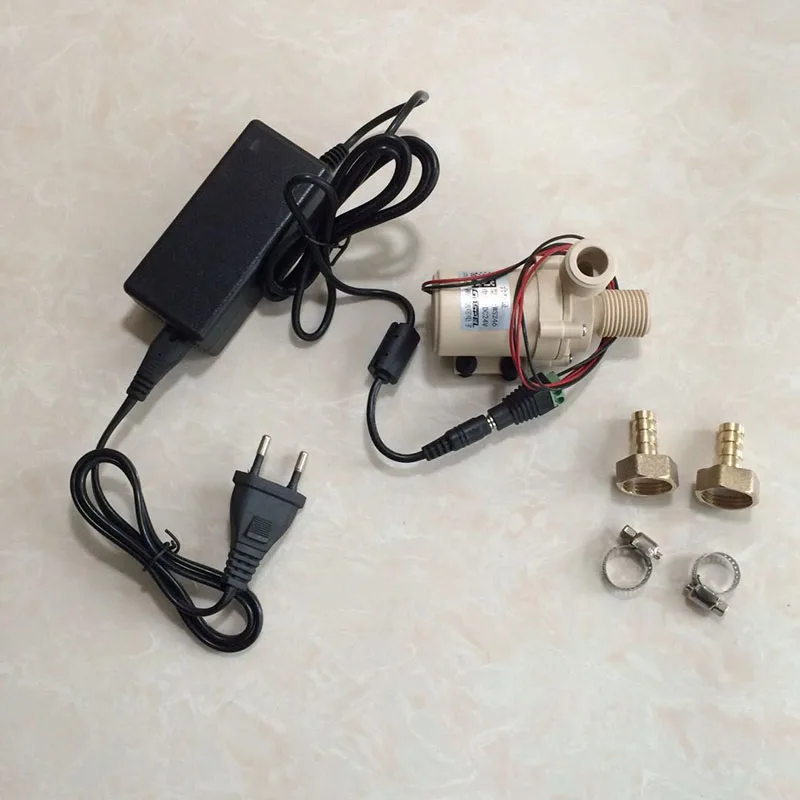 

Beer brewing 24V DC Ceramic Core Food Grade Beer Pump ,Muted, Resistant High Temperature,Multiuse Water Pump With Power Adapter