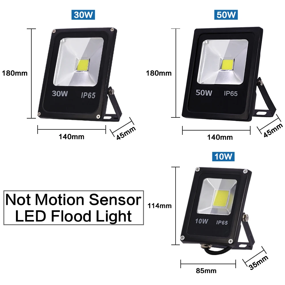 Motion Sensor LED Flood Light Waterproof IP65 Reflector Floodlight Lamp 10W 30W 50W 220V foco Led Exterior Outdoor Spot Light