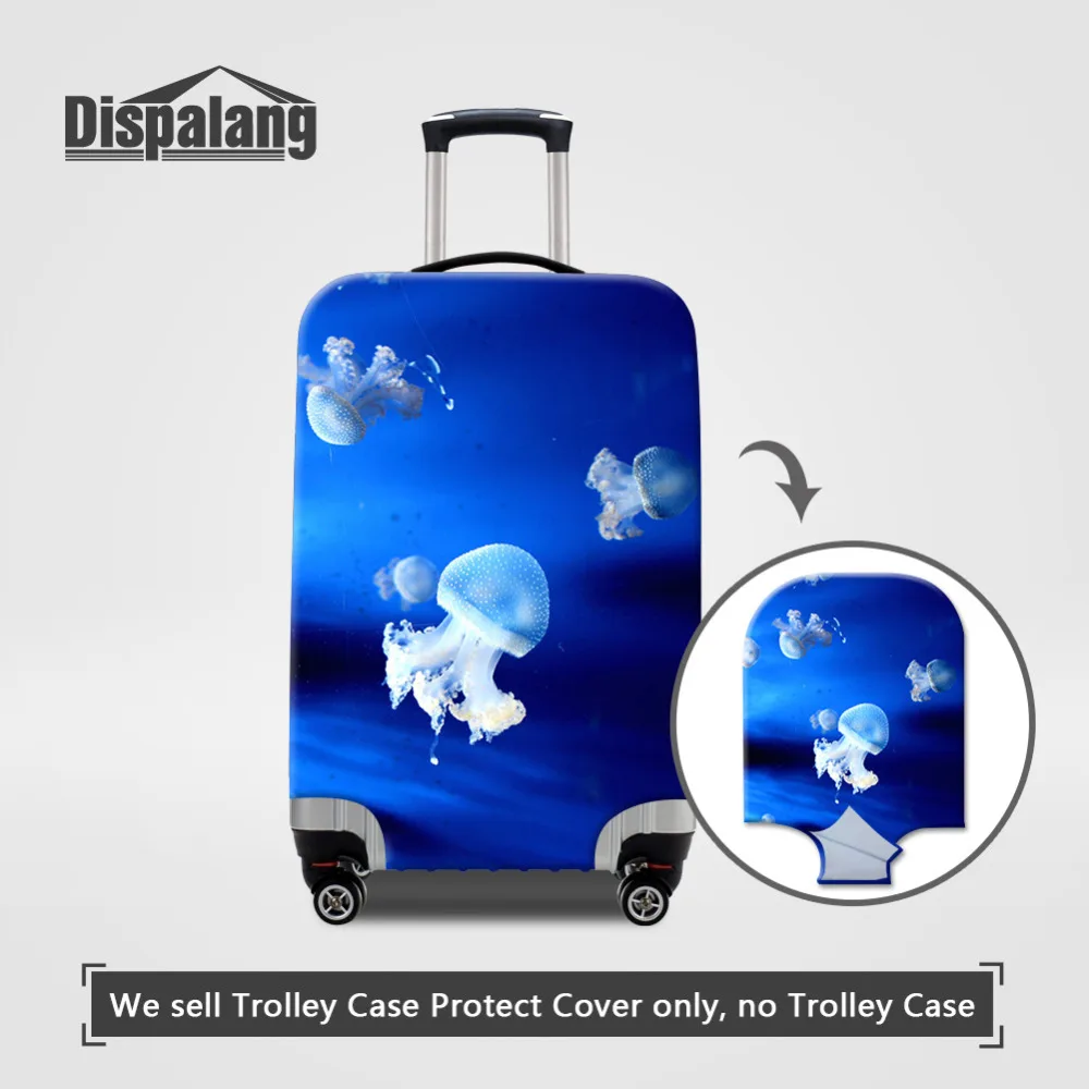 

Dispalang Jellyfish Print Travel Suitcase Dust Cover Elastic Stretch Luggage Protective Covers Apply To 18~30 Inch Trolley Case