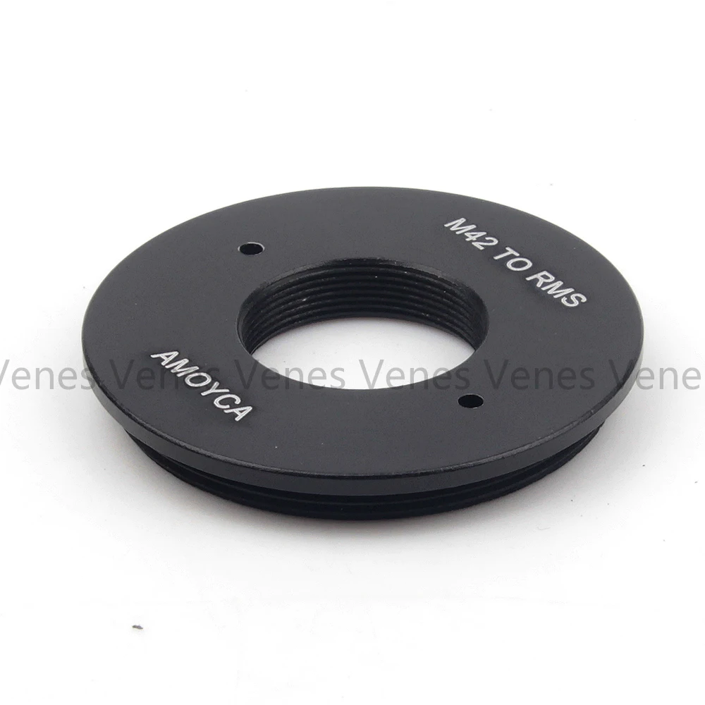 Venes 20mm Cho RMS-M42, nhôm Bộ Chuyển Đổi Ống Kính Phù Hợp Với Cho RMS Hoàng Gia Kính Hiển Vi Xã Hội Ống Kính để M42 Núi Ren Ngoài M42