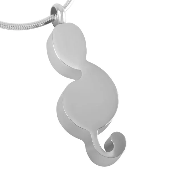 IJD8033 Music Note Memorial Jewelry Stainless Steel Cremation Urn Pendant Necklace Music-Lover Funeral Casket Urn Necklace