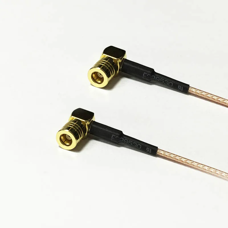 New SMB Female Jack Right Angle Switch SMB Female Jack Right Angle jumper cable RG178  Wholesale 15CM 6" Adapter