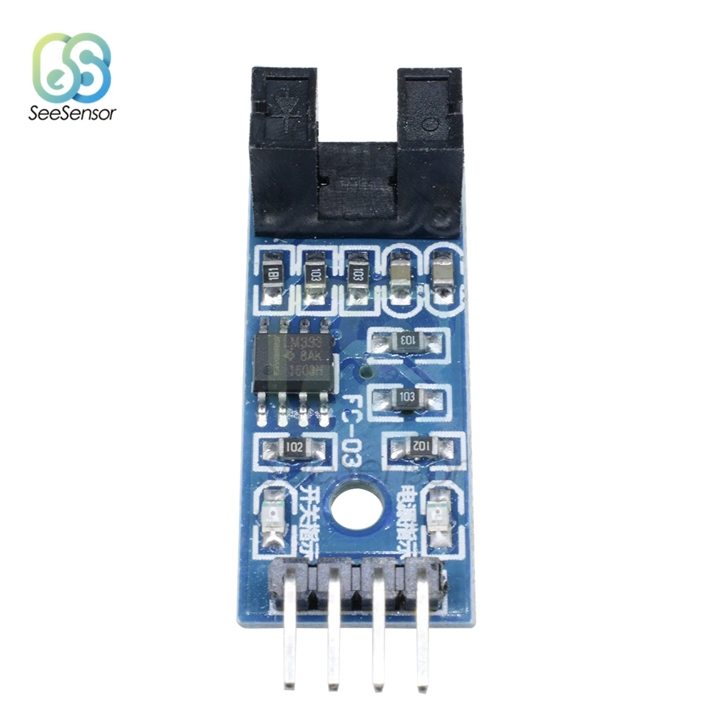 5Pcs Speed Sensor Module Slot-type IR Optocoupler LM393 For Arduino Groove Coupler Sensor 3.3V-5V Connect Relay Buzzer Module