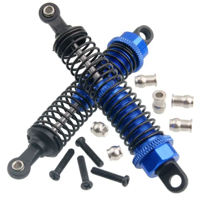 HuanQi 283004 Silver Front Shock Absorber 2P For RC 1/16 1/18 Off Road Buggy