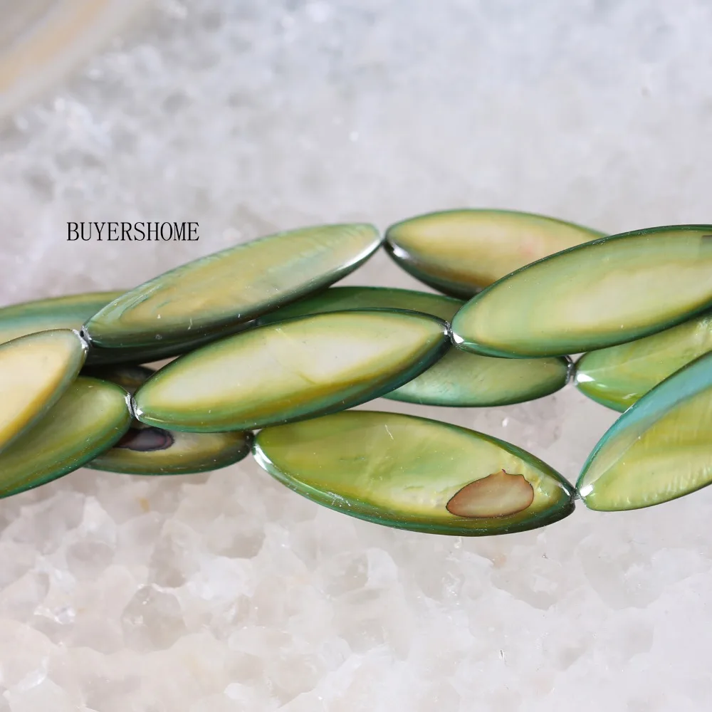 Fahion Jewelry 10X30MM  Color Mother Of Pearl Shell Loose Beads String 15\