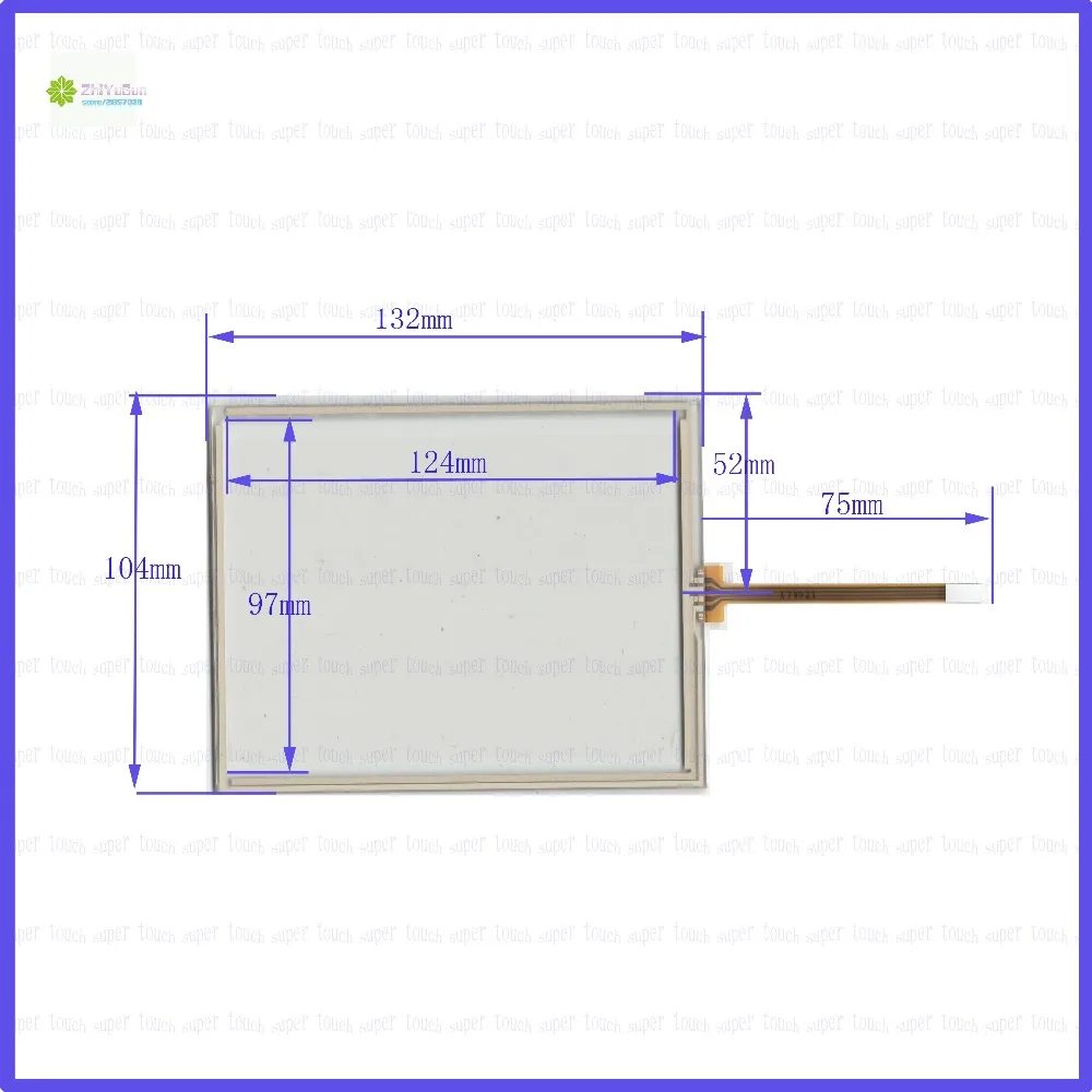 

ZhiYuSun 132*104 6 дюймов 132 мм * 104 мм 4 провода резистивный сенсорный экран панель дигитайзер стекло это совместимо