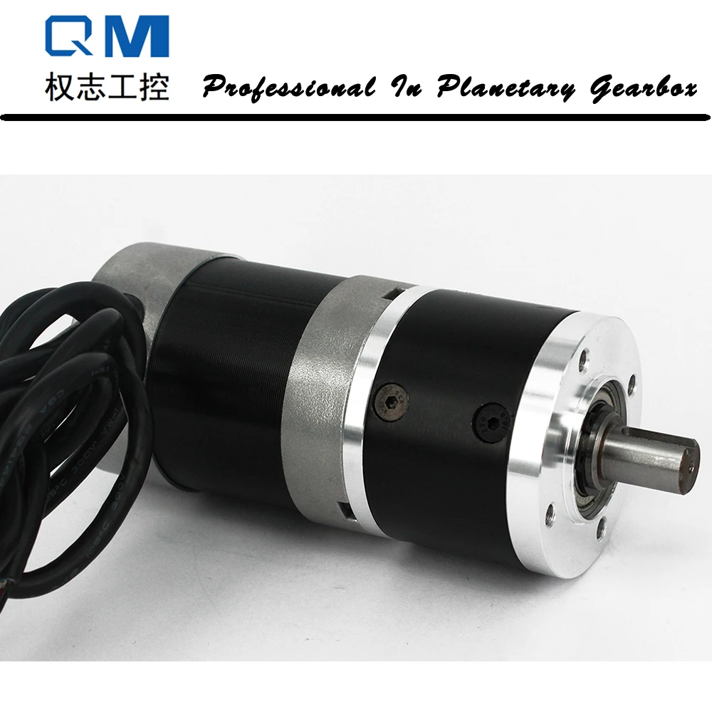 Gear BLDC Motor Planetary Gearbox Metal Ratio 10:1 Diam57 24V 100W Brushless DC Motor