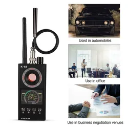 K68 Multi-function Anti-spy Detector Camera GSM Audio Bug Finder GPS Signal Lens RF Tracker Detect Wireless Products Full Range