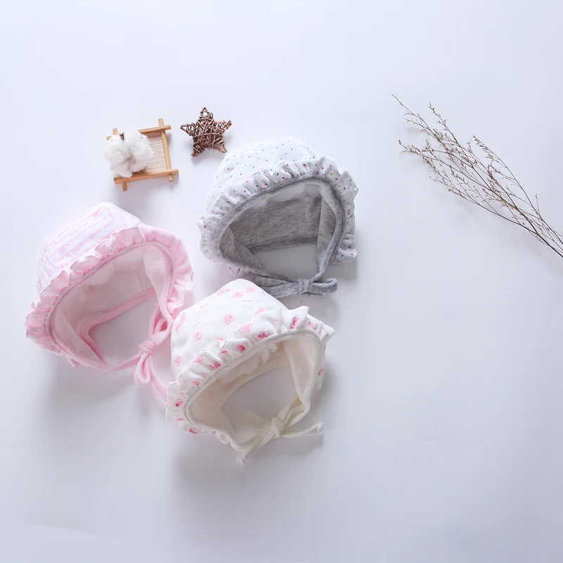 

Baby clothes newborn baby infant girs hat girl clothes cute hat baby boy hat spring autumn winter with lace and cord 0-12 months