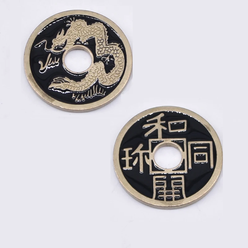 1pc Chinese Ancient Coin (Four Color Available) Magic Tricks Close Up Accessories Gimmick Illusion Appear Disappear Coin Magia