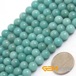 8mm green Amazonite Beads natural stone beads DIY loose beads for jewelry making Strand 15