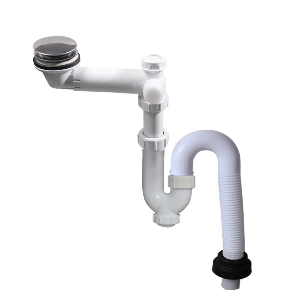 

Basin Drain hose Kit bathroom or washing Bash Drainage system basin Drain waste pipe into the floor Sink Strainer Disposer