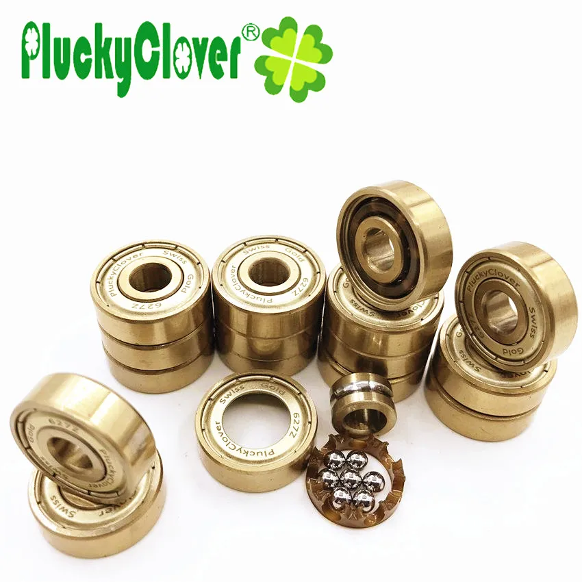 8pcs Golden 627z Bearing Swiss 7x22x7mm Abec9 Gcr15 Quad Skate Artistic Skates Shoe Derby Roller Hockey  Rollerski Bearing 627z