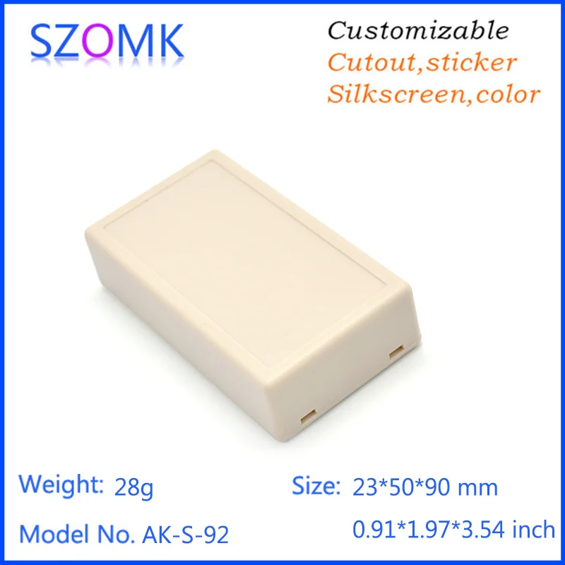 4Pcs 23*50*90mm hot selling plastic distribution box szomk plastic pcb enclosure project box gps tracker junction box