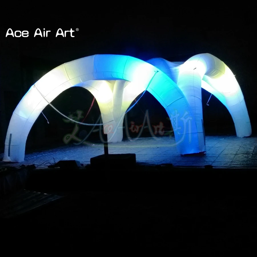 

Special Designed 4 Legs Tent Inflatable Spider Dome Booth Gathering Event Station with Led Lights for US