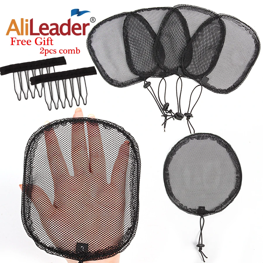 AliLeader 2 PCS/Lot Ponytails Net for Make Bun Accessories DIY Hair Net for Making Ponytail Afro Bun Wig Caps Hairnets