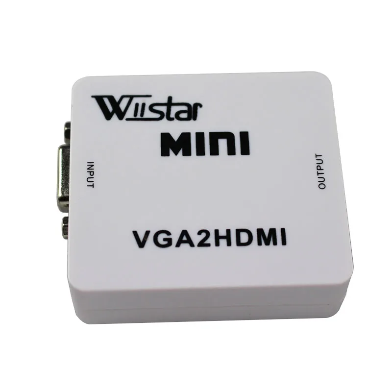 

Wiistar VGA to HDMI Converter Audio Adapter 1080P 60Hz VGA2HDMI Converter Adapter for Xbox 360 PS3 PC DVD