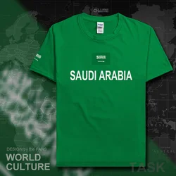 サウジアラビア tシャツの男 2017 tシャツ綿 100% 国家チーム tシャツ綿会議ファンストリートフィットネスサウジアラビア SA