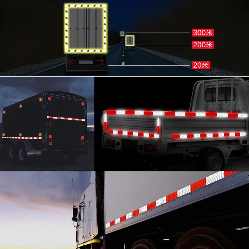 5cm x 50m / rolka Naklejki odblaskowe Taśma samoprzylepna do akcesoriów bezpieczeństwa w samochodzie