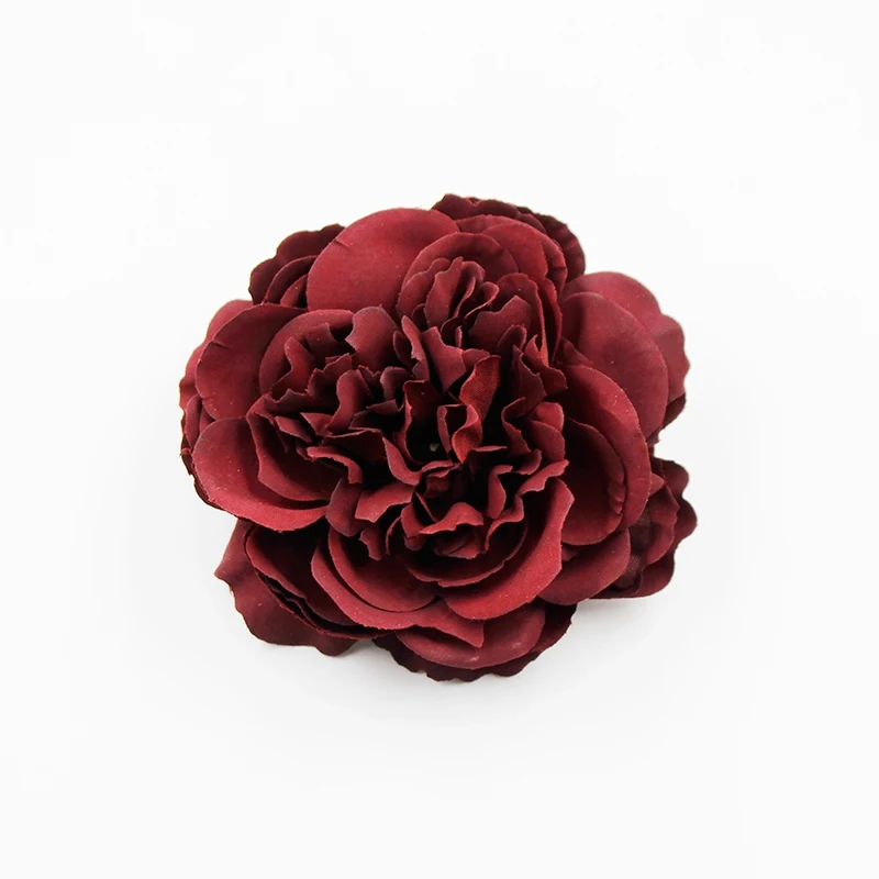 2PCs Peony Artificial Flowers 8cm Large Fake Flowers Head For Wedding Home Decoration Real Touch DIY Garland Wreath Accessories
