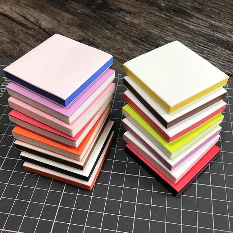 1pc 5x5x0.8cm Square DIY Scrapbooking Rubber Stamp Color Sandwich Rubber Brick  Kids Stamps Art Eraser