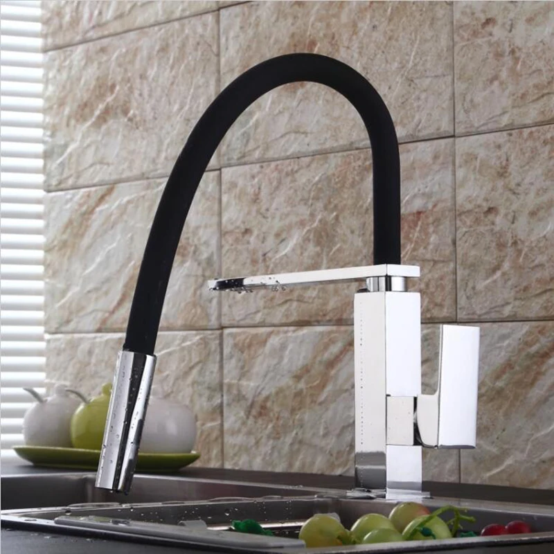 

kitchen Vidric Faucet New basin Sink Mixer Taps One Handle Deck Mounted Single Hole Bathroom a tap Square basin Faucet