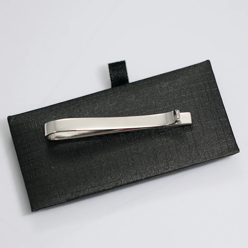 Beadsnice Personalizzato Tie Clip in Argento Fatti A Mano Timbrato Accessori Personalizzati Tie Bar Mens Coordinare