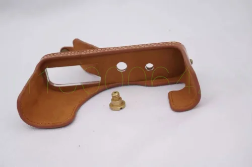 Funda inferior de bolsa de cámara para SNY RX1 RX1R, conjunto de medio cuerpo de cuero PU, cubierta con apertura de batería, marrón/negro/café