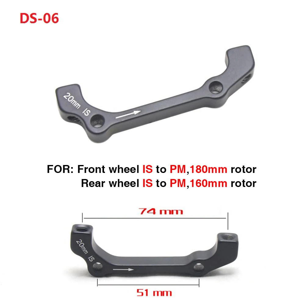 1 stücke mountainbike disc bremse konverter Ultraleicht Halterung IST PM AB zu PM EINE Disc Bremse Mount Adapter für 140 160 180 203mm rotor