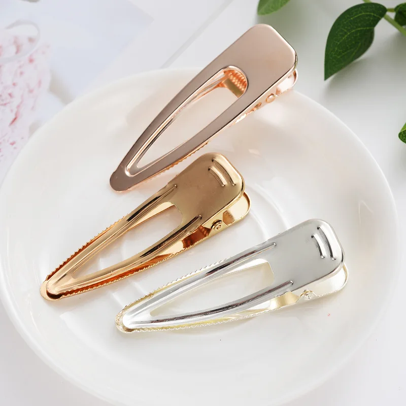 Fashion Metal Duckbill Clip Alloy Side Clip Fashion Wild Hair Clip Simple Accessories For Women Girls Hairclip Headwear