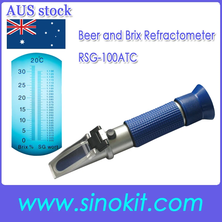 Shipping from Australian Store Beer/Brix Hand-held Refractometer RSG-100ATC