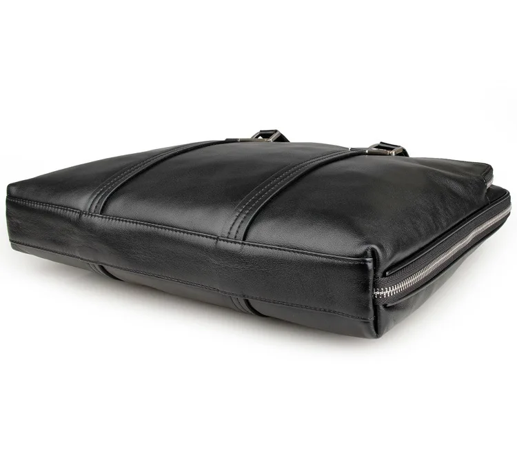 Porte-documents en cuir véritable de vache pour hommes, porte-documents de haute qualité, sac à bandoulière de 15 pouces, fourre-tout de travail pour ordinateur portable